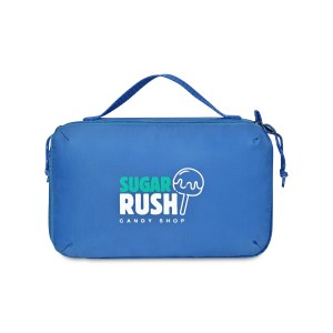Parker Recycled rPET Dual Zippered Pouch - Royal Blue 1 Parker Recycled rPET Dual Zippered Pouch - Royal Blue 1