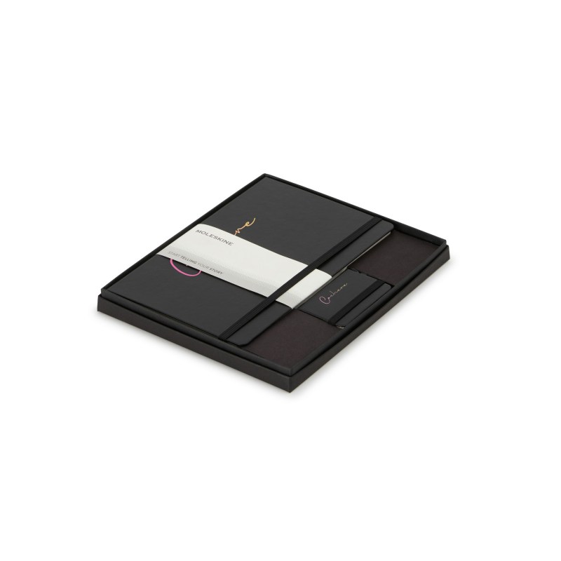 Moleskine Large Notebook and Mini Notebook Charm Gift Set - Black 1 Moleskine Large Notebook and Mini Notebook Charm Gift Set - Black 1