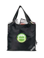 Latitudes Foldaway Shopper - Black 1 Latitudes Foldaway Shopper - Black 1