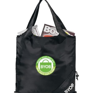 Latitudes Foldaway Shopper - Black 1 Latitudes Foldaway Shopper - Black 1