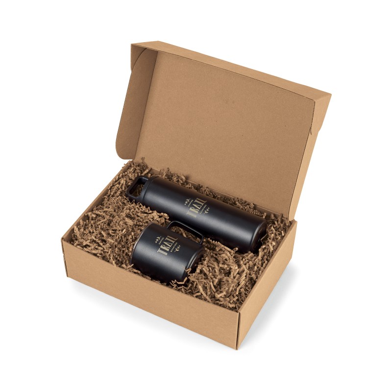 MiiR® Wide Mouth Bottle & Camp Cup Gift Set - Black Powder 1 MiiR® Wide Mouth Bottle & Camp Cup Gift Set - Black Powder 1