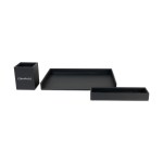 Easton 3 Piece Desktop Organizer Set - Black - Alternate Easton 3 Piece Desktop Organizer Set - Black - Alternate