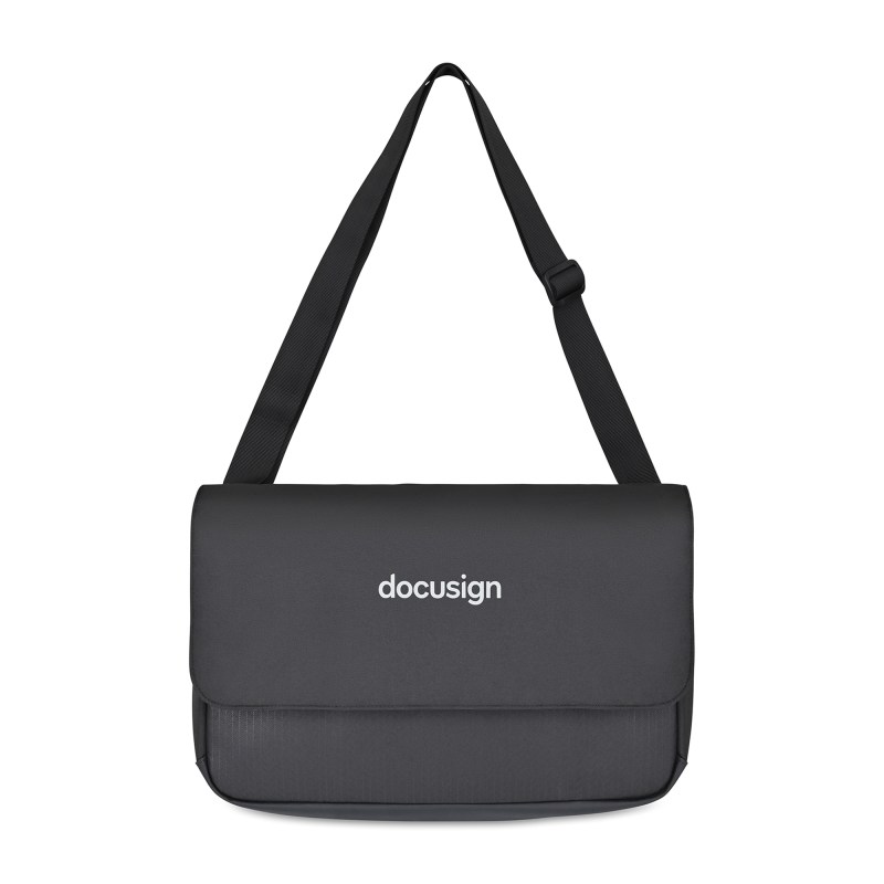 Transit Recycled rPET Laptop Messenger Bag - Black 1 Transit Recycled rPET Laptop Messenger Bag - Black 1