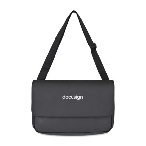 Transit Recycled rPET Laptop Messenger Bag - Black 1 Transit Recycled rPET Laptop Messenger Bag - Black 1