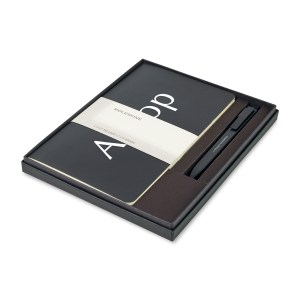 Moleskine Large Volant and GO Pen Gift Set - Black 1 Moleskine Large Volant and GO Pen Gift Set - Black 1