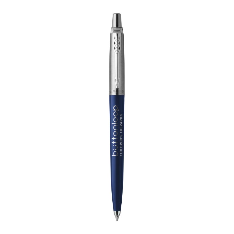 Parker Jotter London Stainless Steel Ballpoint - Royal Blue - Chrome Trim 1 Parker Jotter London Stainless Steel Ballpoint - Royal Blue - Chrome Trim 1