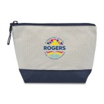 Canvas Zippered Pouch - True Navy 1 Canvas Zippered Pouch - True Navy 1