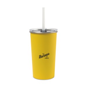Arlo Classics Stainless Steel Tumbler with Straw - 20 Oz. - Yellow 1 Arlo Classics Stainless Steel Tumbler with Straw - 20 Oz. - Yellow 1