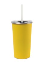 Arlo Classics Stainless Steel Tumbler with Straw - 20 Oz. - Yellow 2 Arlo Classics Stainless Steel Tumbler with Straw - 20 Oz. - Yellow 2