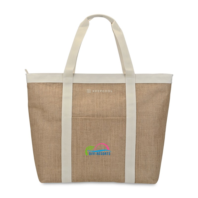 KEEPCOOL® Nairobi Jute Shopper Cooler - Natural 1 KEEPCOOL® Nairobi Jute Shopper Cooler - Natural 1