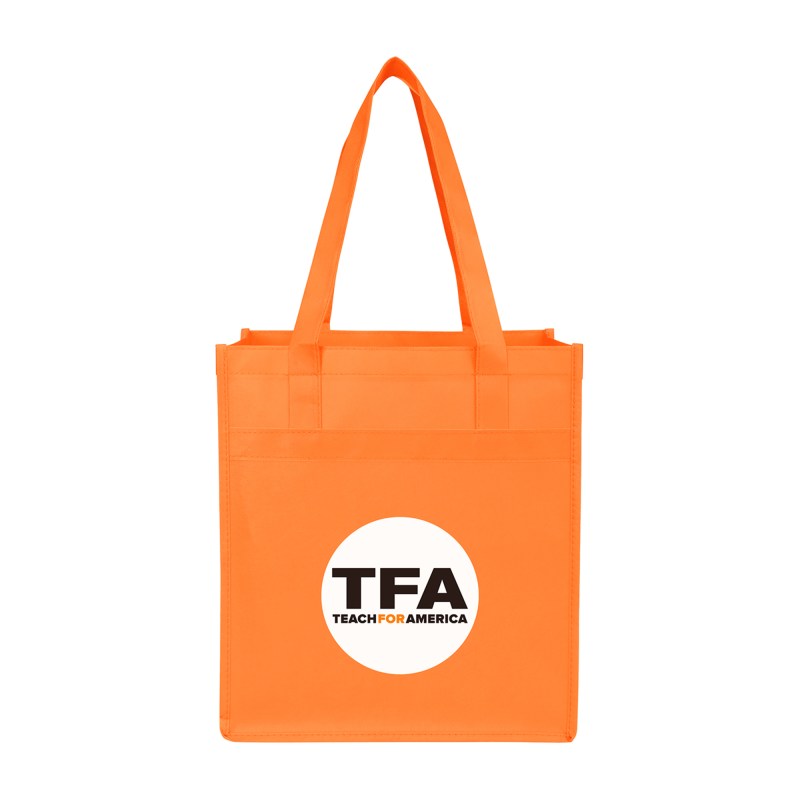 Arlo Recycled rPET Deluxe Shopper - Orange 1 Arlo Recycled rPET Deluxe Shopper - Orange 1