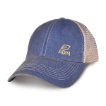 Merrimack Hat Co. Austin Vintage Trucker - Royal-Tan 1 Merrimack Hat Co. Austin Vintage Trucker - Royal-Tan 1