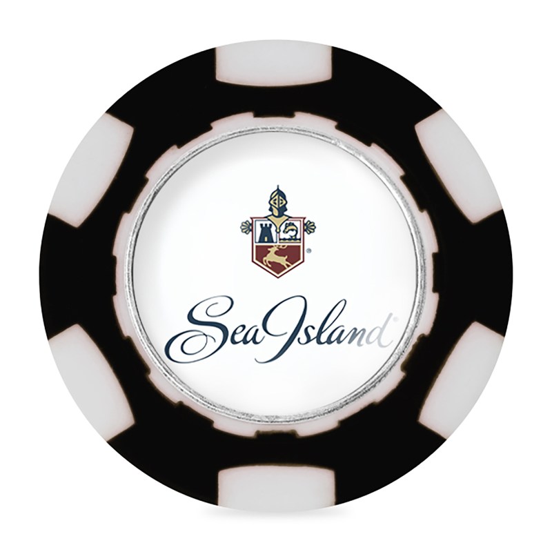 Ahead Poker Chip with Ball Marker - Black-White 1 Ahead Poker Chip with Ball Marker - Black-White 1