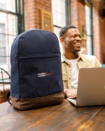 Ivy Recycled Cotton Laptop Backpack - AWARE™ - Navy - Alternate Ivy Recycled Cotton Laptop Backpack - AWARE™ - Navy - Alternate