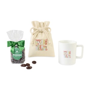 Harbor Sweets Chocolate Covered Almonds Mug Stuffer - Matte White 1 Harbor Sweets Chocolate Covered Almonds Mug Stuffer - Matte White 1