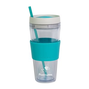 Cool Gear Callisto Chiller Clear Straw Bottle - 24 Oz. - Teal 1 Cool Gear Callisto Chiller Clear Straw Bottle - 24 Oz. - Teal 1