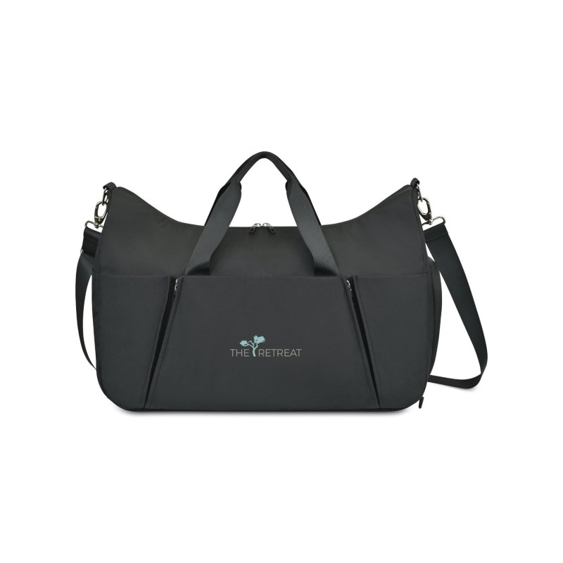 Well Studio Recycled Nylon Duffel - AWARE™ - Black 1 Well Studio Recycled Nylon Duffel - AWARE™ - Black 1