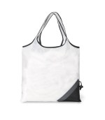 Latitudes Foldaway Shopper - White-Black 2 Latitudes Foldaway Shopper - White-Black 2