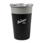 Arlo Colorblock Stainless Steel Tumbler - 14 Oz. - Warm Grey-Black 1 Arlo Colorblock Stainless Steel Tumbler - 14 Oz. - Warm Grey-Black 1