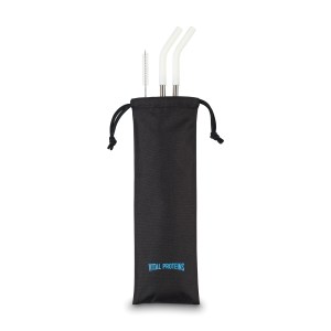 Aviana™ Poppy 2-Pack Stainless Straw Set - White 1 Aviana™ Poppy 2-Pack Stainless Straw Set - White 1
