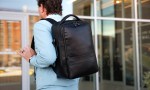 Samsonite Leather Laptop Backpack - Black - Alternate Samsonite Leather Laptop Backpack - Black - Alternate