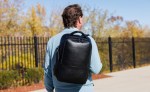 Samsonite Leather Laptop Backpack - Black - Alternate Samsonite Leather Laptop Backpack - Black - Alternate
