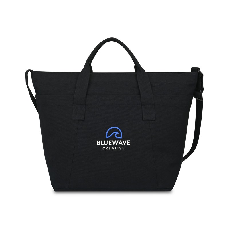 Recycled Cotton Weekender Tote - AWARE™ - Black 1 Recycled Cotton Weekender Tote - AWARE™ - Black 1