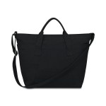 Recycled Cotton Weekender Tote - AWARE™ - Black - Alternate Recycled Cotton Weekender Tote - AWARE™ - Black - Alternate