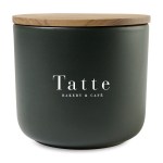 Be Home Brampton Stoneware Container - Large - Black 1 Be Home Brampton Stoneware Container - Large - Black 1
