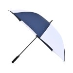 Elements 60" Recycled rPET Auto Open Golf Umbrella - Navy-White 2 Elements 60" Recycled rPET Auto Open Golf Umbrella - Navy-White 2