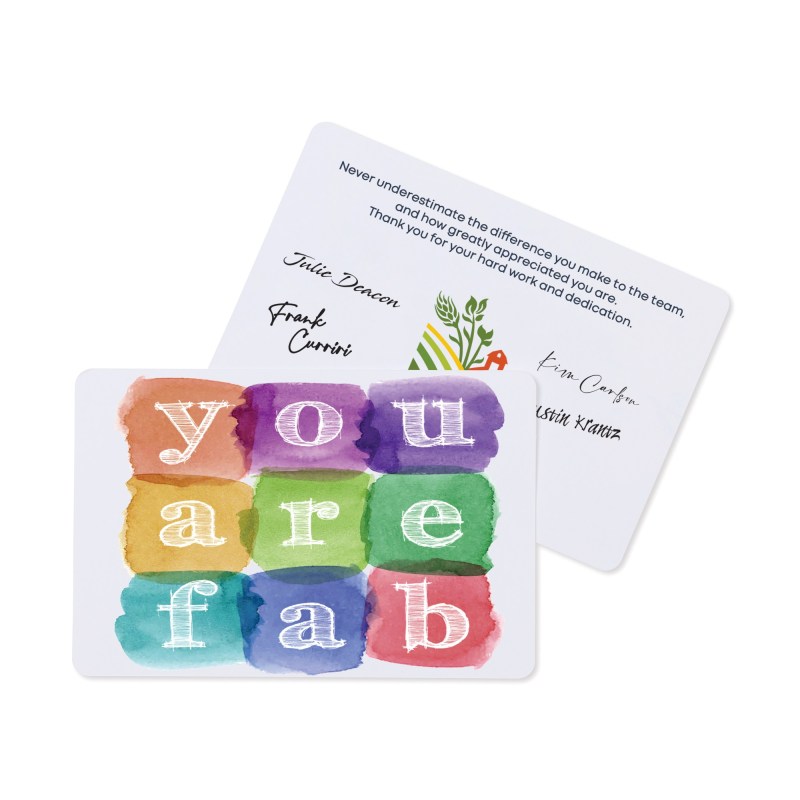 Fabulously You For All You Do Greeting Card - White 1 Fabulously You For All You Do Greeting Card - White 1