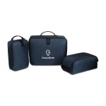 Renew AWARE™ rPET 3 Piece Packing Cube Set - Navy 1 Renew AWARE™ rPET 3 Piece Packing Cube Set - Navy 1
