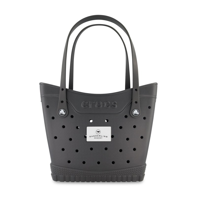 Crocs™ Classic Medium Tote - Black-White 1 Crocs™ Classic Medium Tote - Black-White 1