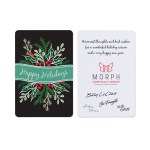 Festive Flourish Holiday Greeting Card - White - Alternate Festive Flourish Holiday Greeting Card - White - Alternate