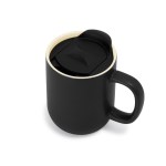 Milo Ceramic Lidded Mug - 12 Oz. - Black - Alternate Milo Ceramic Lidded Mug - 12 Oz. - Black - Alternate