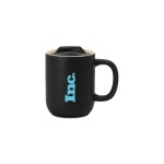 Milo Ceramic Lidded Mug - 12 Oz. - Black 1 Milo Ceramic Lidded Mug - 12 Oz. - Black 1