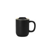 Milo Ceramic Lidded Mug - 12 Oz. - Black 2 Milo Ceramic Lidded Mug - 12 Oz. - Black 2