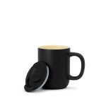 Milo Ceramic Lidded Mug - 12 Oz. - Black - Alternate Milo Ceramic Lidded Mug - 12 Oz. - Black - Alternate