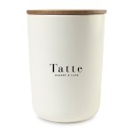 Be Home® Brampton Stoneware Container - X-Large - White 1 Be Home® Brampton Stoneware Container - X-Large - White 1