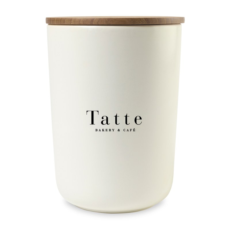 Be Home® Brampton Stoneware Container - X-Large - White 1 Be Home® Brampton Stoneware Container - X-Large - White 1