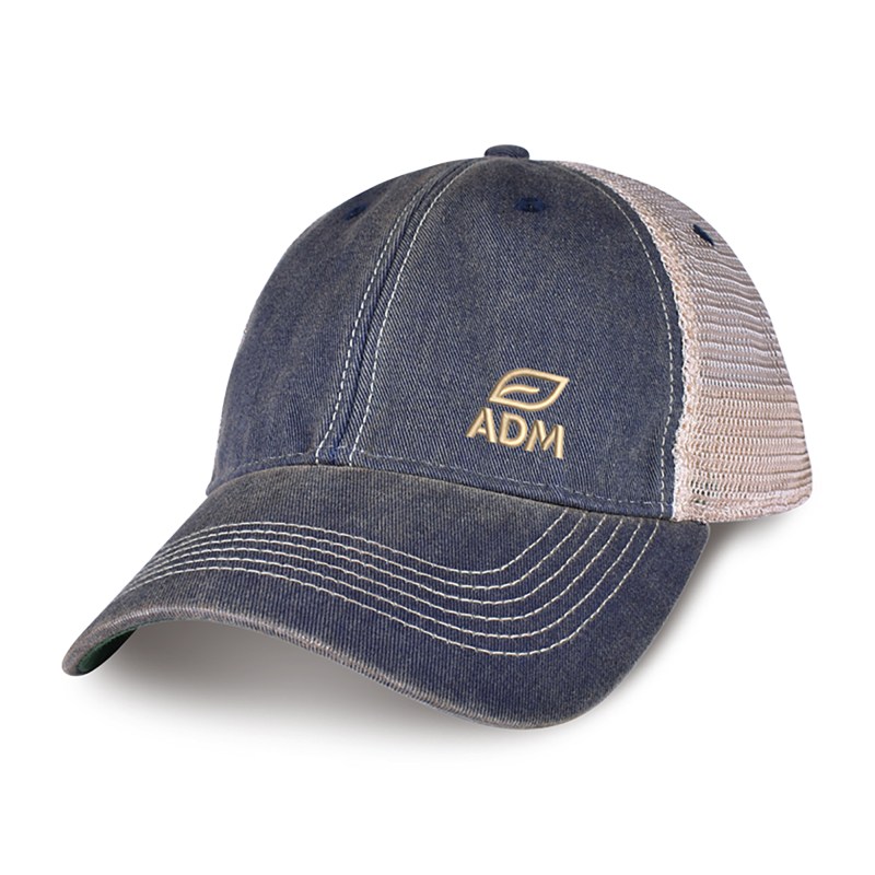 Merrimack Hat Co. Austin Vintage Trucker - Navy-Tan 1 Merrimack Hat Co. Austin Vintage Trucker - Navy-Tan 1