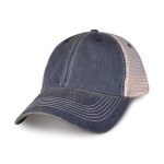 Merrimack Hat Co. Austin Vintage Trucker - Navy-Tan 2 Merrimack Hat Co. Austin Vintage Trucker - Navy-Tan 2
