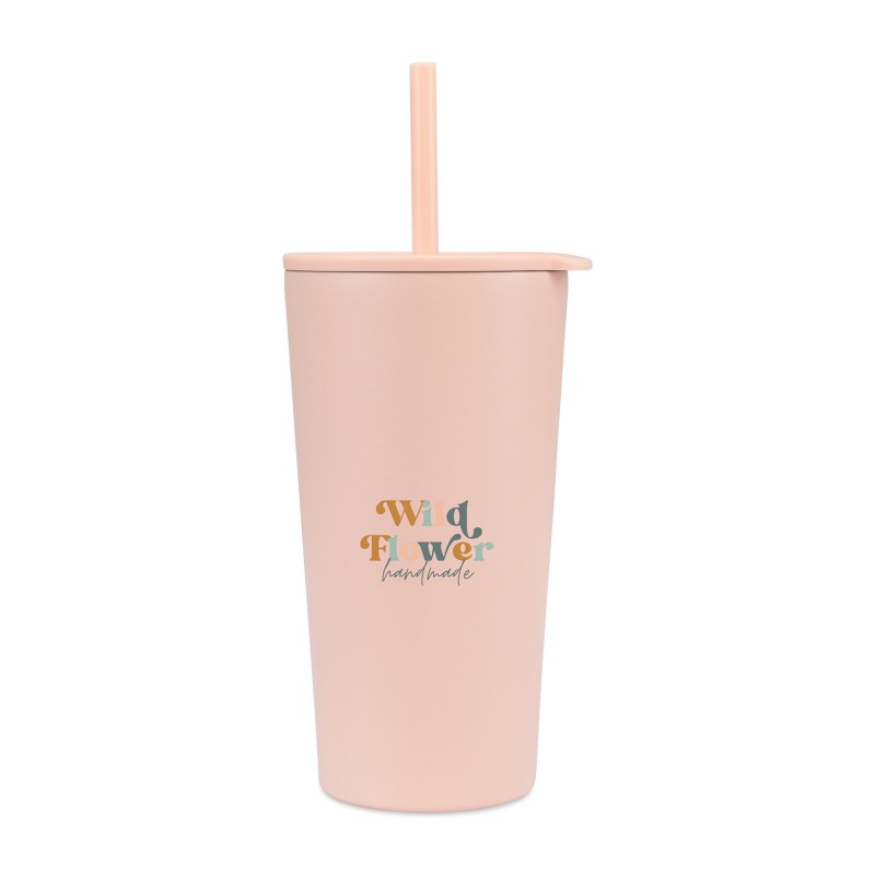 Aviana™ Rowan Recycled Straw Tumbler - 17 Oz. - Light Peach 1 Aviana™ Rowan Recycled Straw Tumbler - 17 Oz. - Light Peach 1
