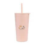 Aviana™ Rowan Recycled Straw Tumbler - 17 Oz. - Light Peach 1 Aviana™ Rowan Recycled Straw Tumbler - 17 Oz. - Light Peach 1