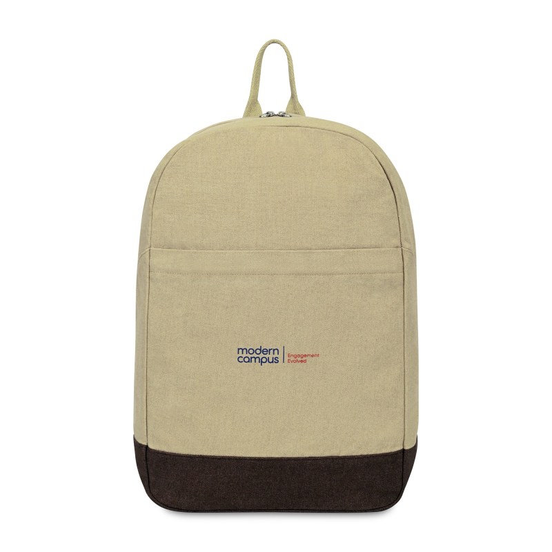 Ivy Recycled Cotton Laptop Backpack - AWARE™ - Beige 1 Ivy Recycled Cotton Laptop Backpack - AWARE™ - Beige 1