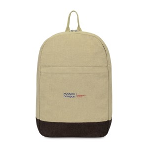 Ivy Recycled Cotton Laptop Backpack - AWARE™ - Beige 1 Ivy Recycled Cotton Laptop Backpack - AWARE™ - Beige 1