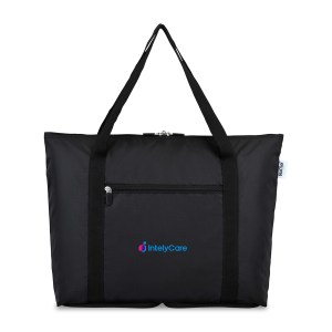 RuMe Recycled Ripstop rPET cFold Travel Tote - Black 1 RuMe Recycled Ripstop rPET cFold Travel Tote - Black 1