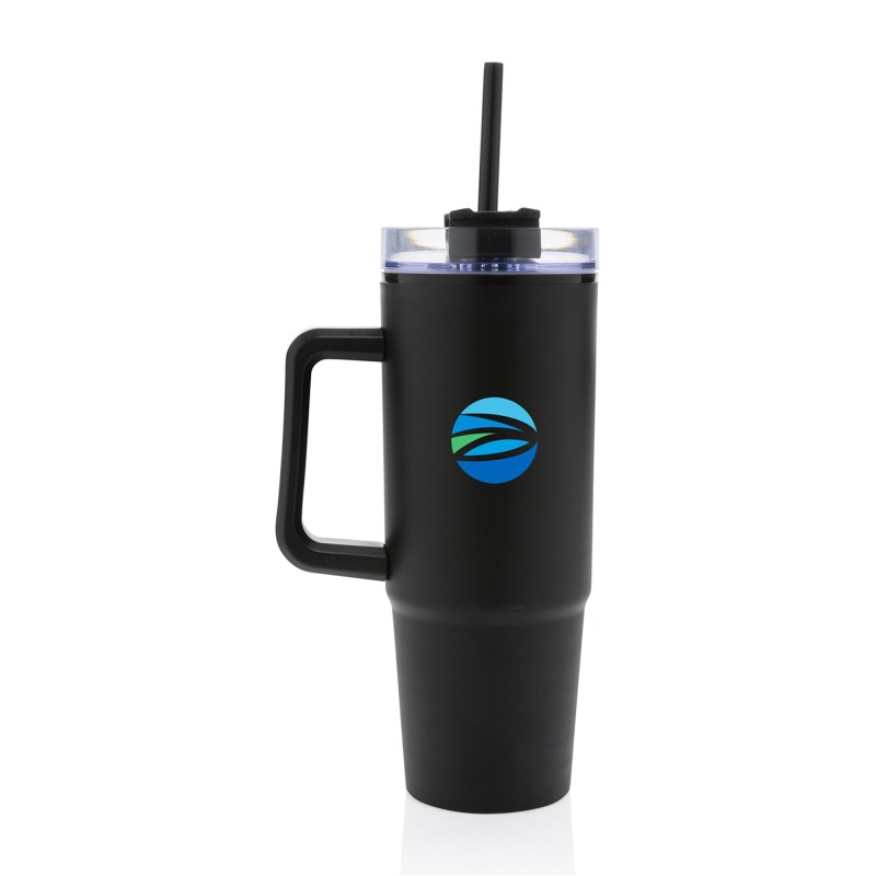 Tana Plastic Tumbler with Handle 900ML - Black 1 Tana Plastic Tumbler with Handle 900ML - Black 1