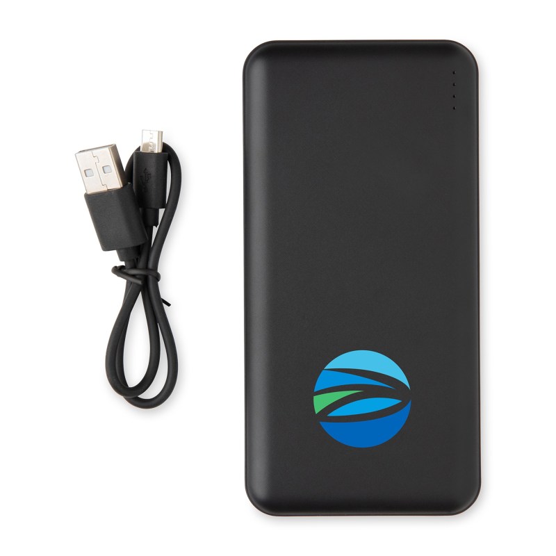High Density 10.000 mAh Pocket Powerbank - Black 1 High Density 10.000 mAh Pocket Powerbank - Black 1