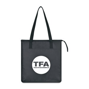 Arlo Recycled rPET Insulated Grocery Shopper - Black 1 Arlo Recycled rPET Insulated Grocery Shopper - Black 1